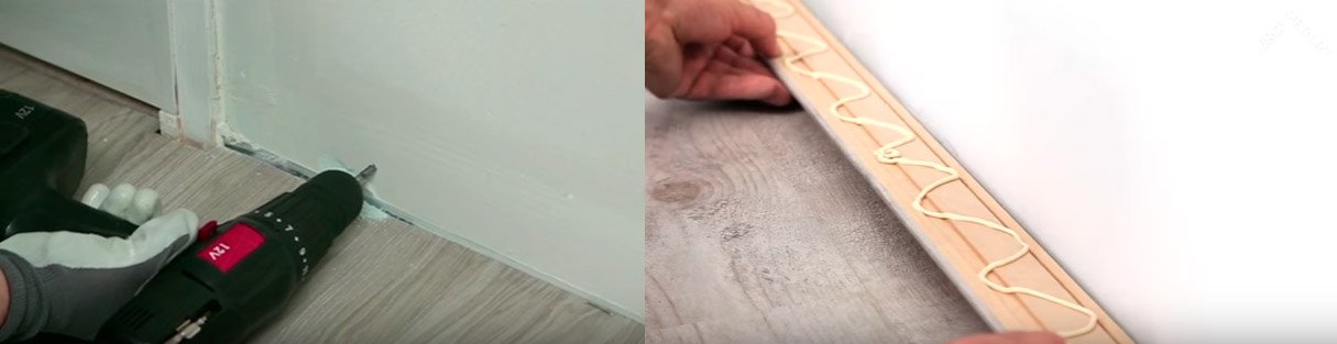 Cómo instalar un rodapié