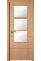 Puertas de interior con vidriera