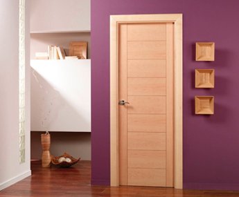 Puertas de Interior Rechapadas en Madera Natural