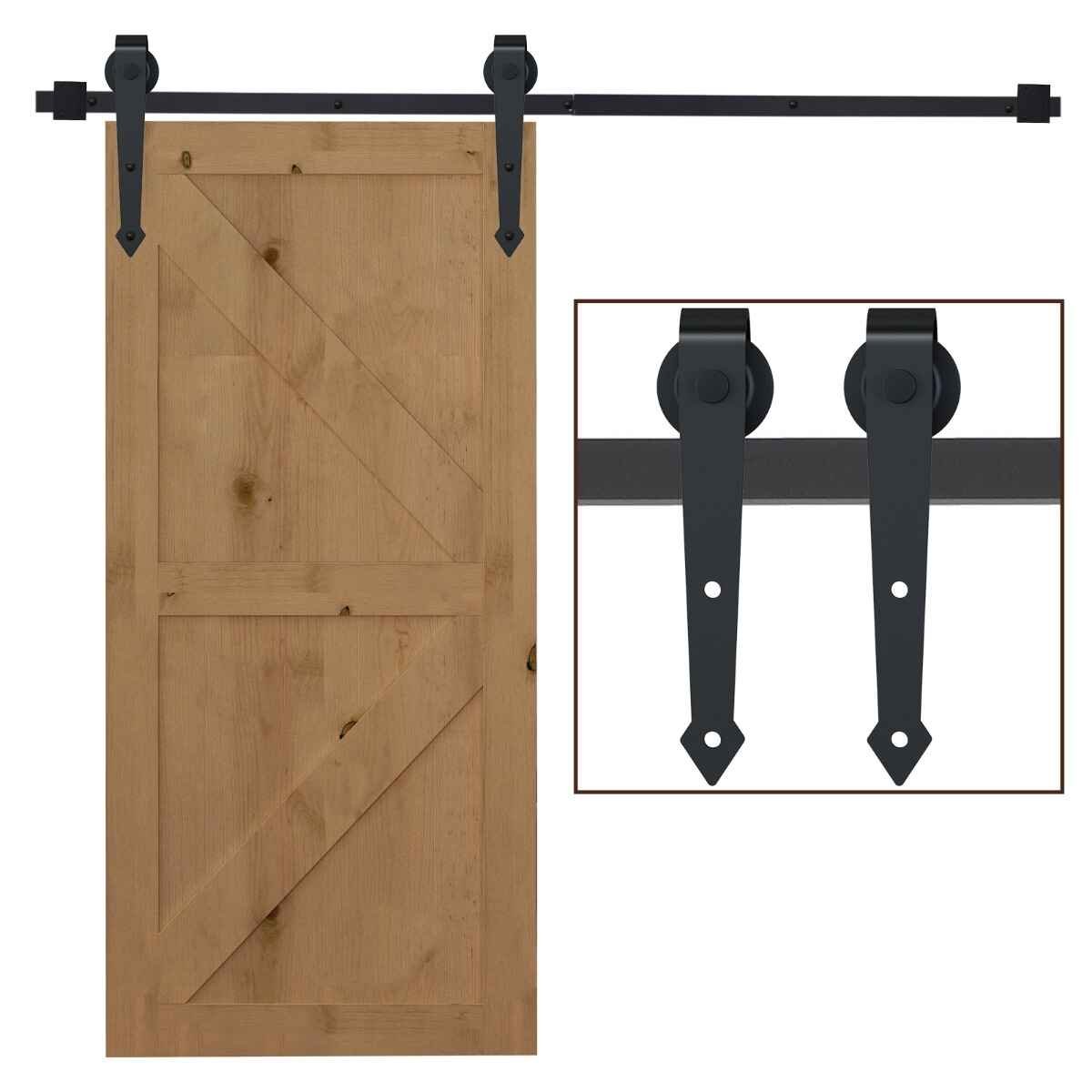 Guía para Puerta Corredera Tipo Flecha de Granero (NEGRA)