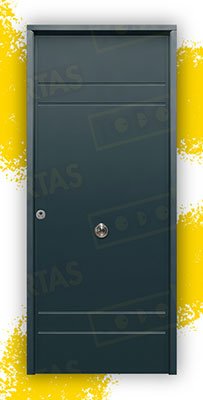 Puerta Acorazada Azalea Sagacor 100 Gris Antracita 7016 (Dos Caras Iguales)