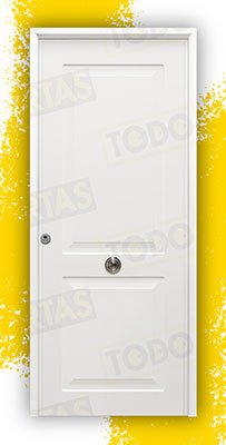 Puerta Acorazada Clásica Sagacor 100 Blanca (Dos Caras Iguales)