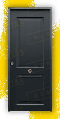 Puerta Acorazada Clásica Sagacor 100 Gris Oxidon (Dos Caras Iguales)
