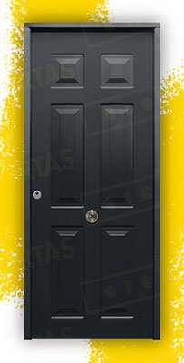 Puerta Acorazada Yedra Sagacor 100 Gris Oxidon (Dos Caras Iguales)