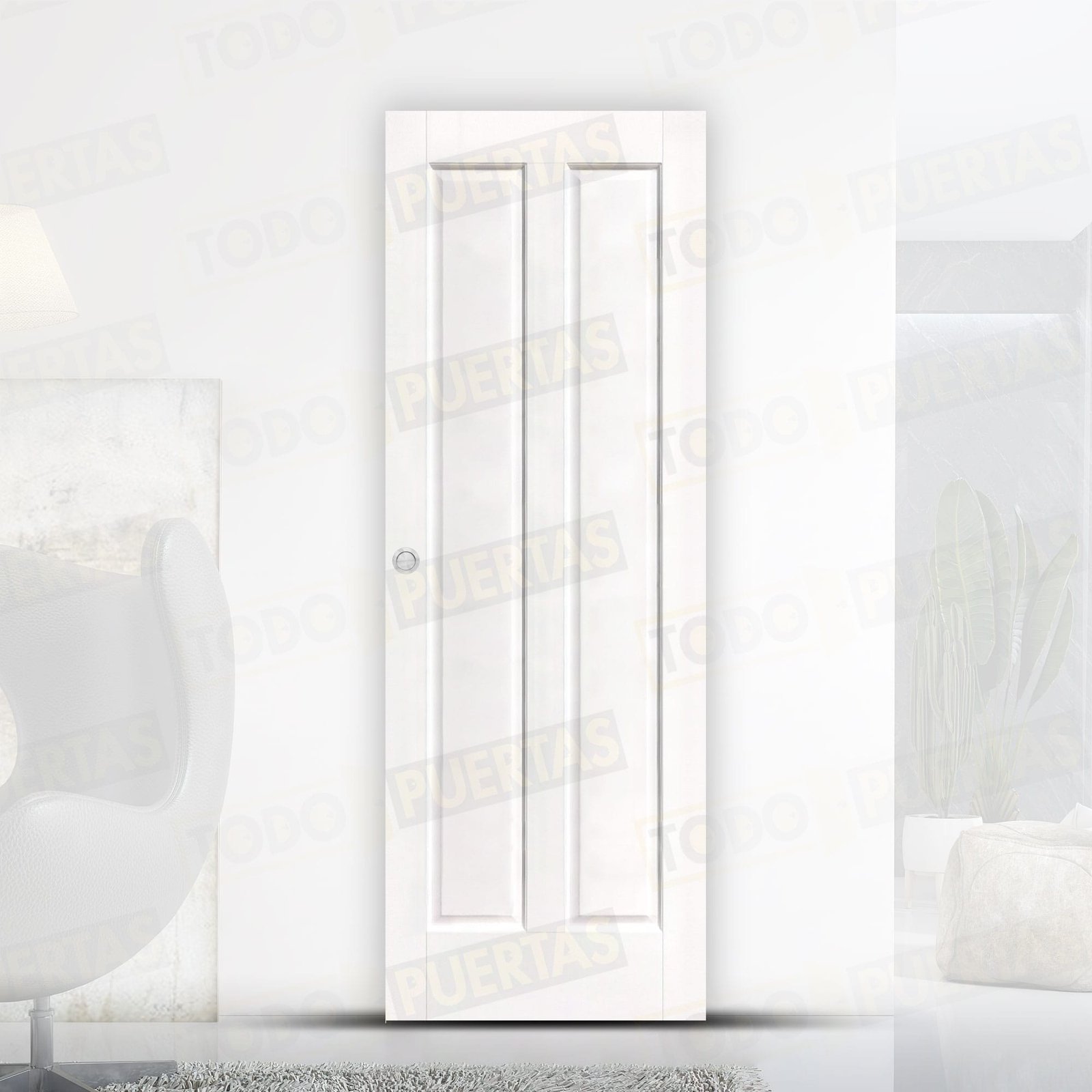 Puerta Corredera Mod. Griso Lacada Blanca