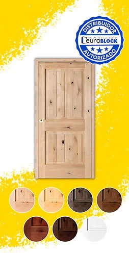 Puerta de Exterior Mod. 2100 de Madera Maciza