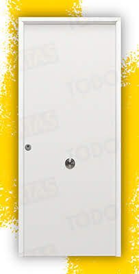 Puerta Galvanizada 1110 / 1110 Saga 100 Blanca (Dos Caras Iguales)