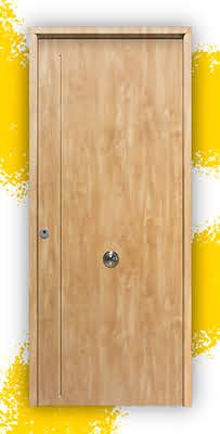Puerta Galvanizada 1120 / 1110 Saga 100 Roble (Cara Interior Lisa)