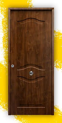 Puerta Galvanizada Provenzal / 1110 Saga 100 Roble Viejo (Cara Interior Lisa)