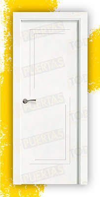 Puerta Block Maciza Lacada Blanca Mod. laos