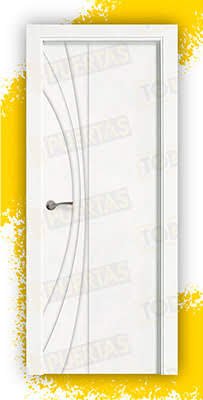 Puerta Block Maciza Lacada Blanca Mod. Raipur