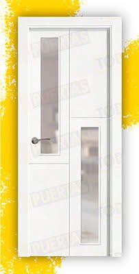Puerta Block Maciza Lacada Blanca Mod. Ruanda V2