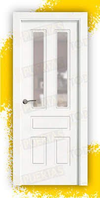 Puerta Block Maciza Lacada Blanca Mod. Suva V2