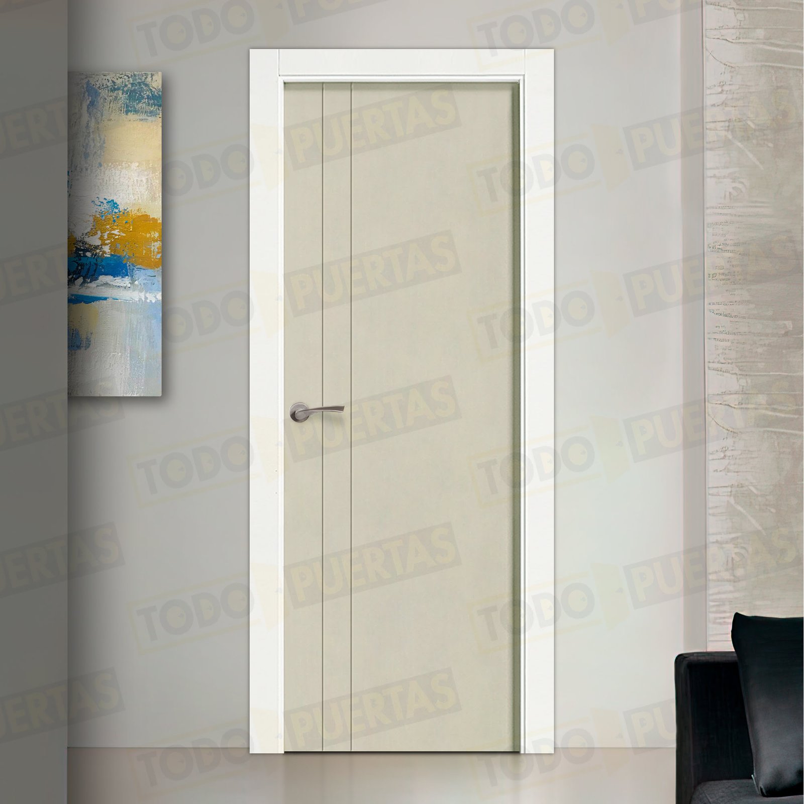Puerta Block Maciza ColorLac7044 Mod. Álava