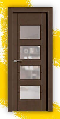 Puerta Block Maciza Lacada RAL 8028 Mod. Budapest BV4