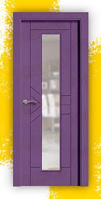 Puerta Block Maciza Lacada RAL 4005 Mod. Sima V1C