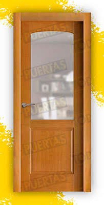 Puerta Block Madera Maciza Mod. Almería Miel ZV1