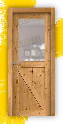 Puerta Granero Block Madera Mod. GR001 Tenida V1Z